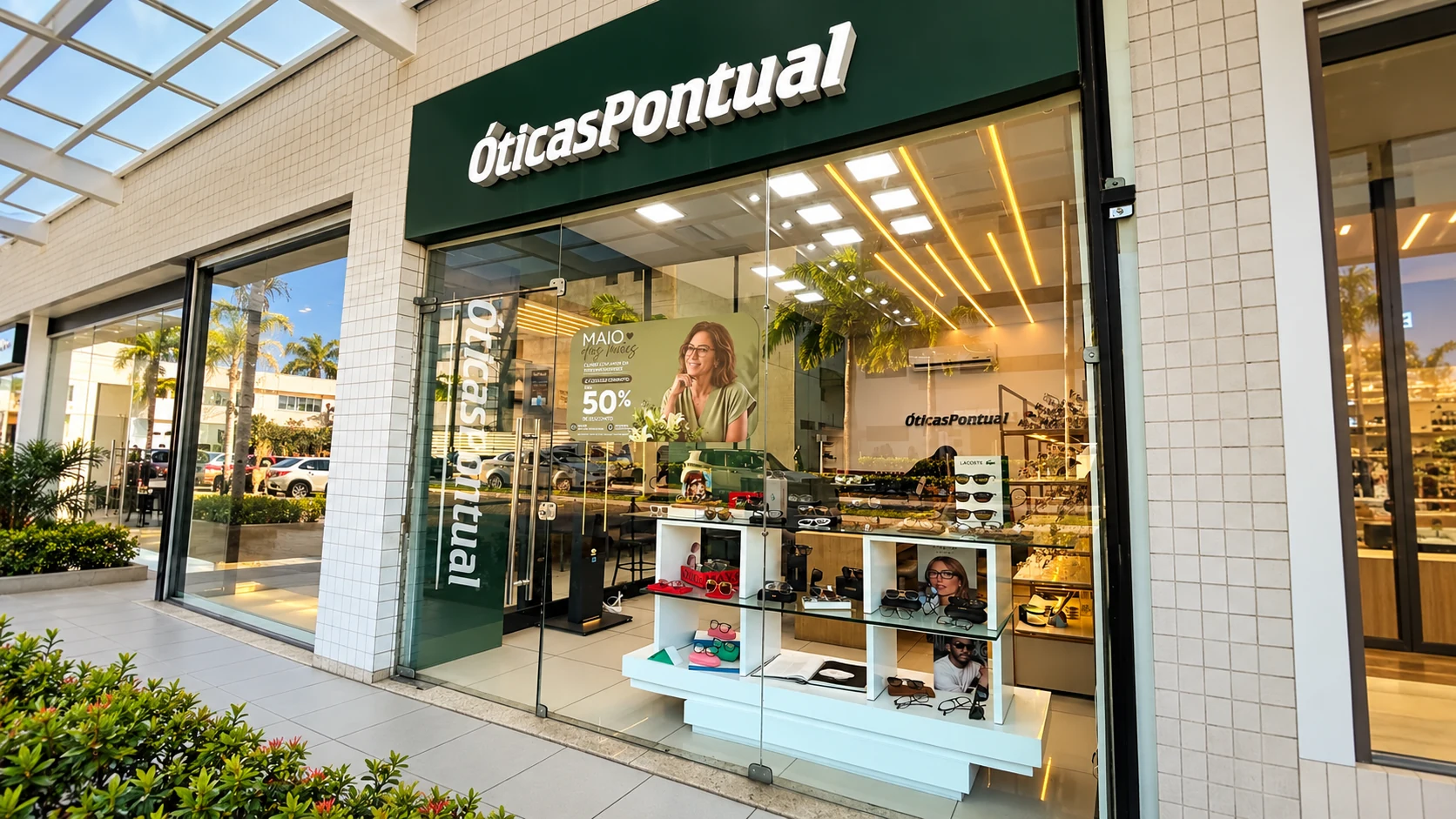 Fachada da Óticas Pontual